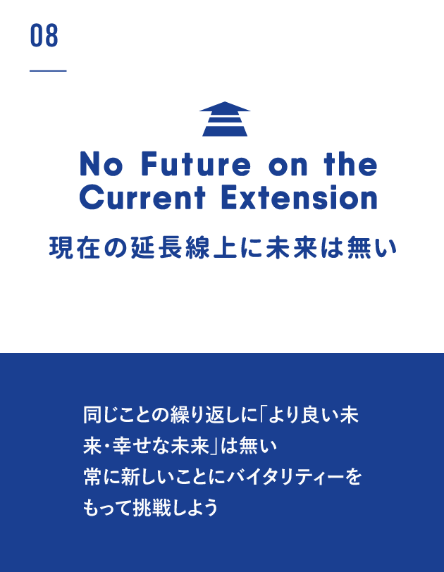 現在の延長線上に未来はない